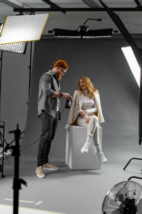 Creative Collaboration In A Modern Photography Studio