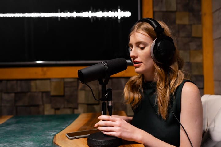 Recording a Podcast in a Professional Studio Setting