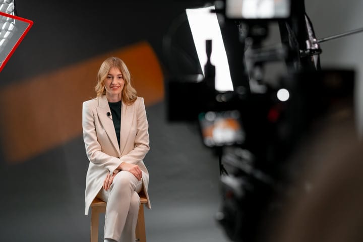 Professional Studio Portrait Capturing Warm Smiles