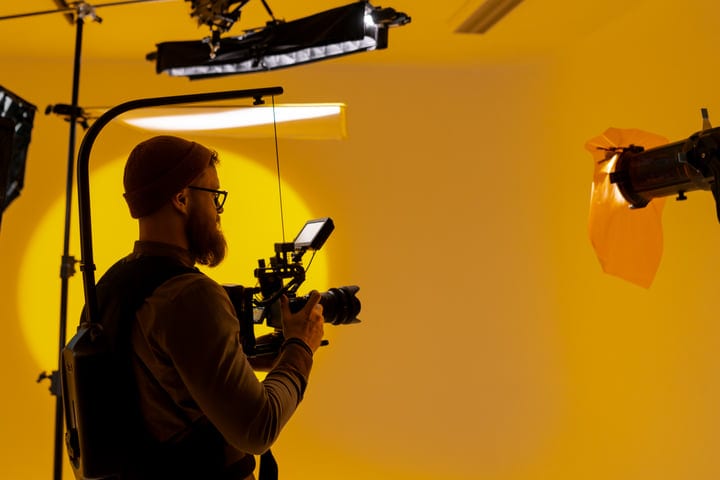 Creative Vision Unfolds In A Professional Studio Setup
