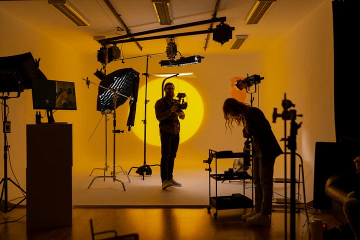 Creative Energy Fills the Studio With Warm Light