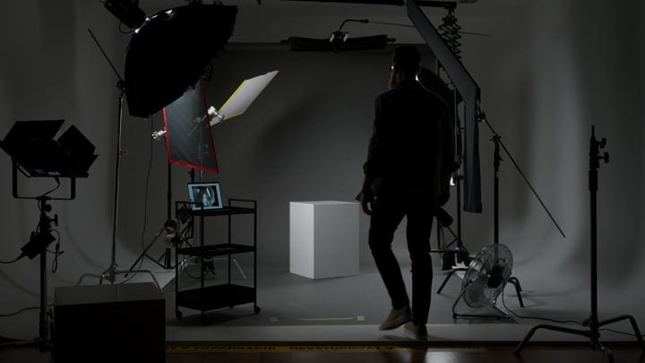 Photographer Prepares For a Creative Studio Session