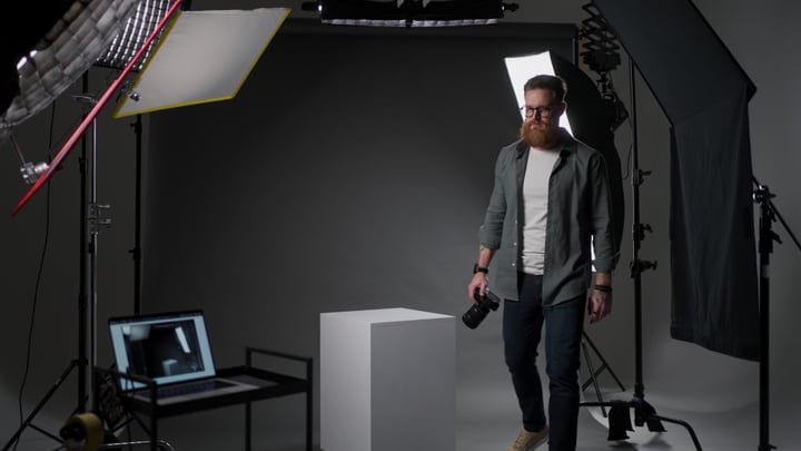 Creative Vision Unfolds In The Photographer's Studio Setup