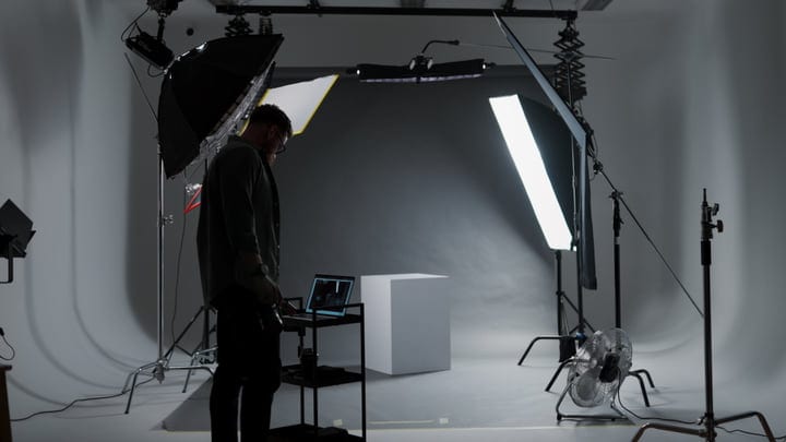 Creative Vision Unfolds In A Professional Photo Studio