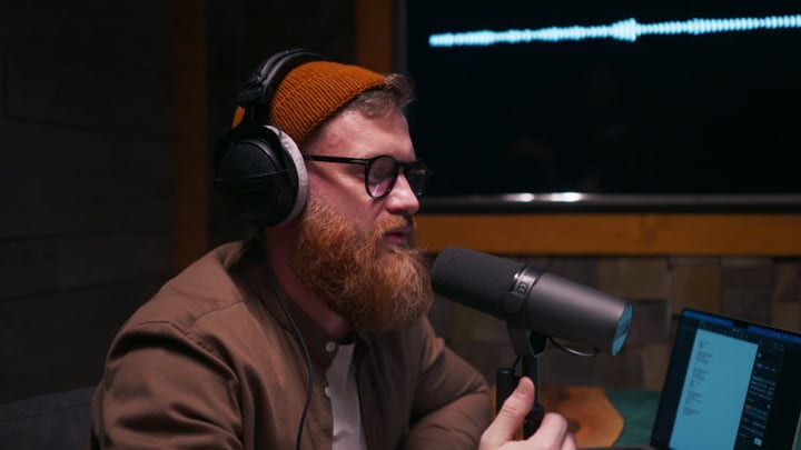 Podcaster Engages Audience In Intimate Studio Session