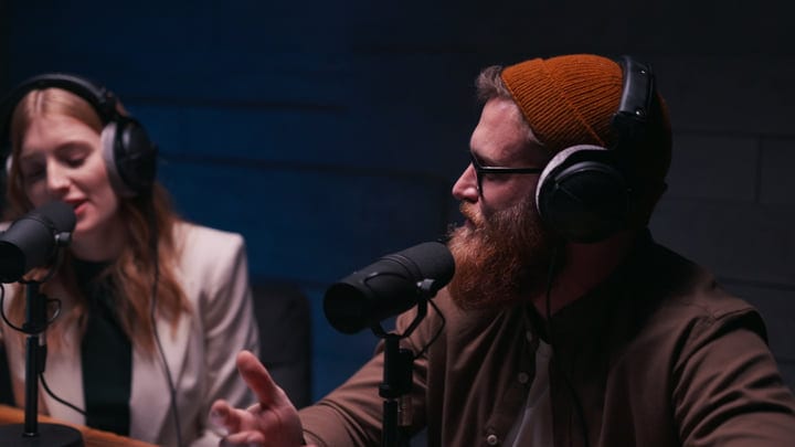 Engaged Podcasters Share Insights In Studio Discussion