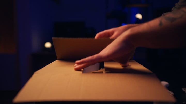 Creative Hands Arrange Props In Studio Glow