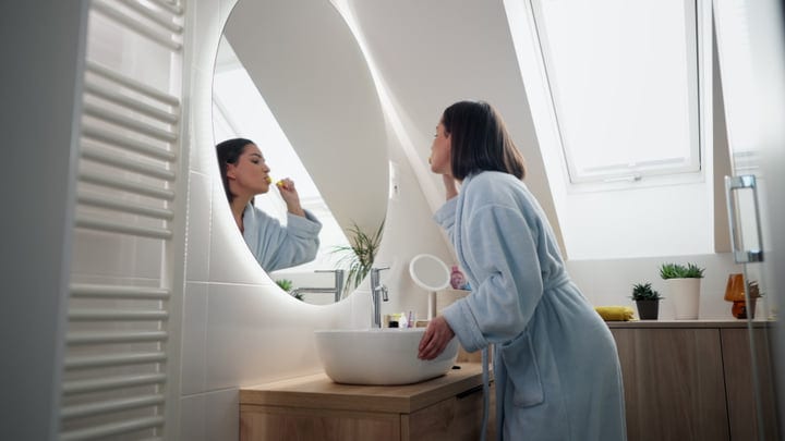 Morning Rituals Begin In A Cozy Bathroom Sanctuary