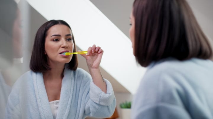 Morning Rituals In A Cozy Bathroom Setting