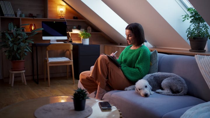 Cozy Moments With A Book In The Attic Lounge