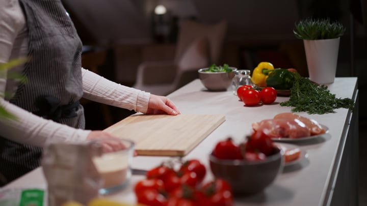 Preparing Fresh Ingredients for a Vibrant Home Meal