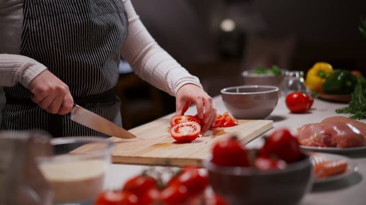 Crafting Fresh Meals In A Cozy Home Kitchen