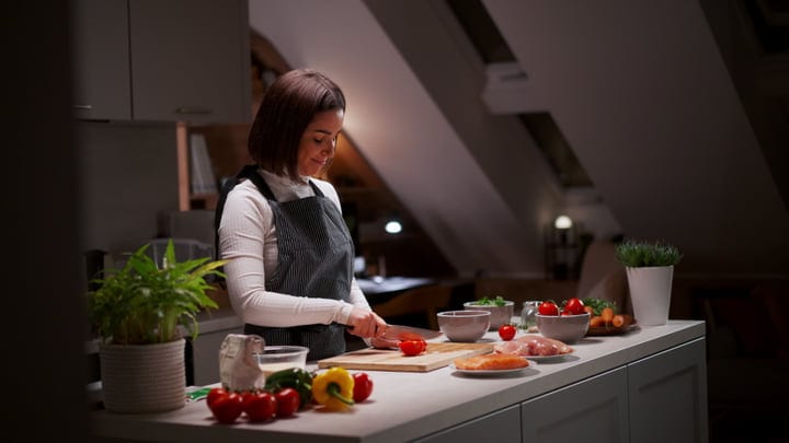 Evening Culinary Rituals In A Cozy Attic Kitchen