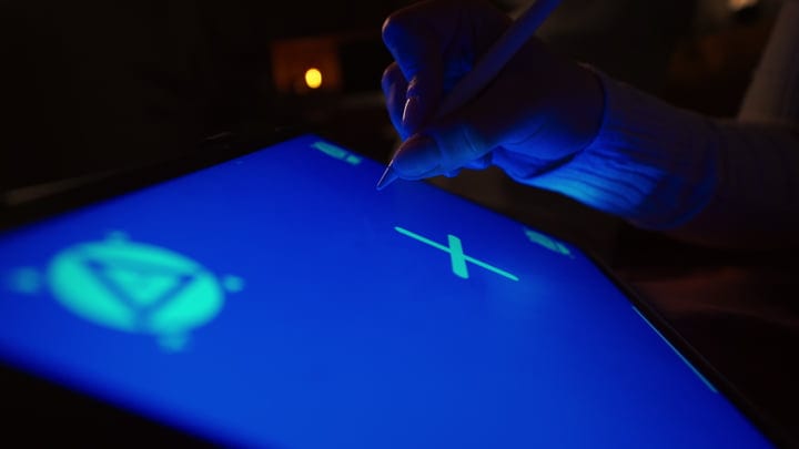 Drawing Ideas On A Tablet In Ambient Light