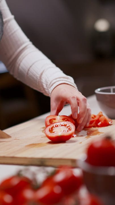 Hands Crafting Fresh Culinary Creations In Cozy Kitchen