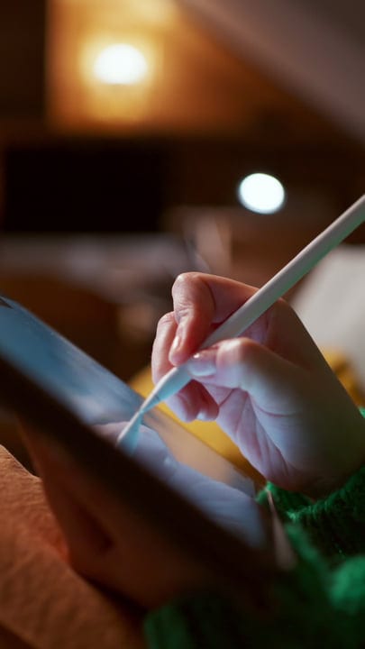 Late-Night Creativity With A Digital Pen And Tablet