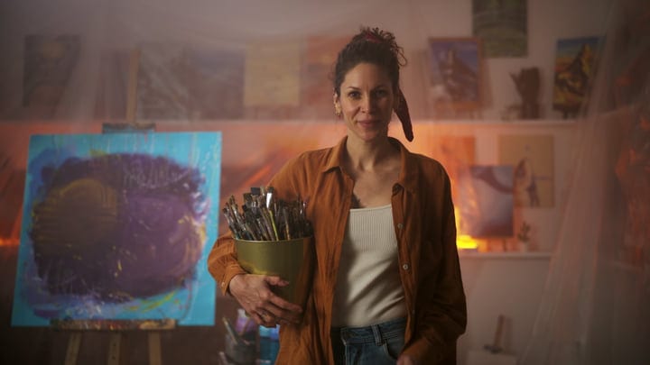 Creative Solitude In A Cozy Artist's Studio