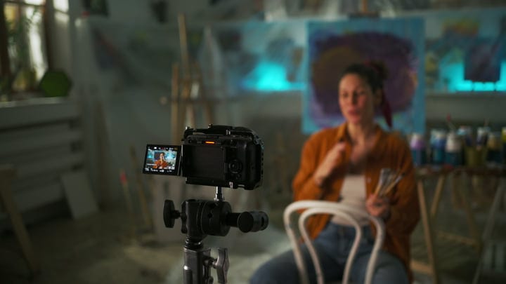 Capturing The Creative Process In A Sunlit Studio