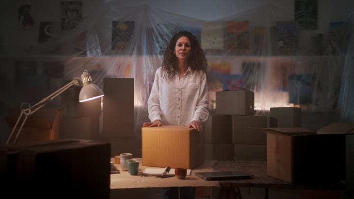 Artist Packs Her Inspiration In A Dimly Lit Studio