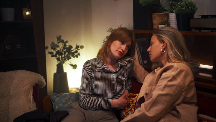 Quiet Moments Shared On A Cozy Evening Indoors