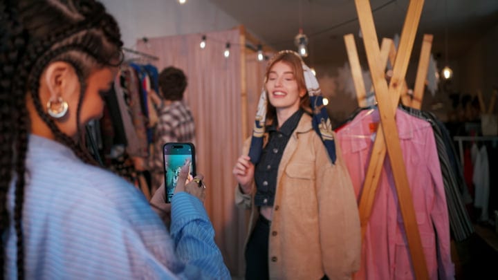 Capturing Joyful Moments On A Boutique Shopping Adventure