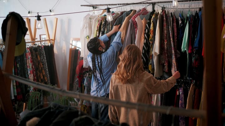 Two Friends Enjoy an Afternoon Exploring Boutique Finds