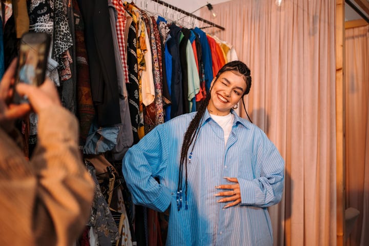 Capturing Joyful Moments In A Cozy Boutique Setting