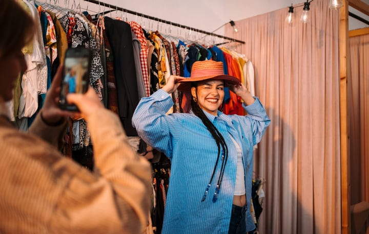 Joyful Exploration In A Vibrant Boutique Setting