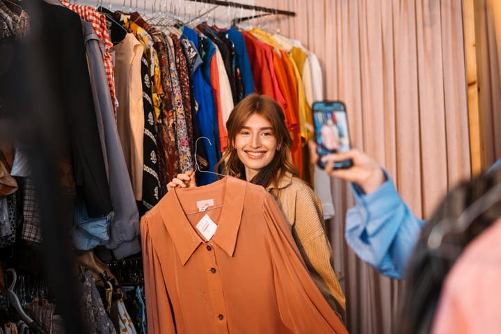 Friends Capture Joyful Moments In A Chic Boutique