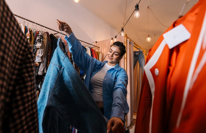 Joyful Shopping Moments In A Trendy Boutique Setting