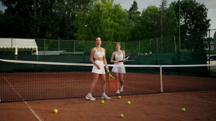 Rally Ready: Players Prepare for the Next Serve