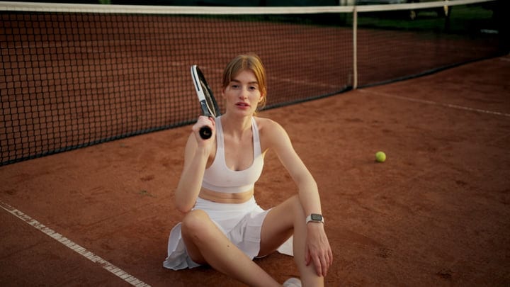 A Young Athlete's Moment Of Reflection On The Court