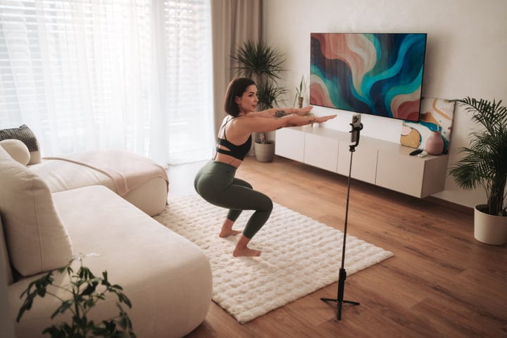 Morning Energy Boost: Home Workout in a Cozy Space