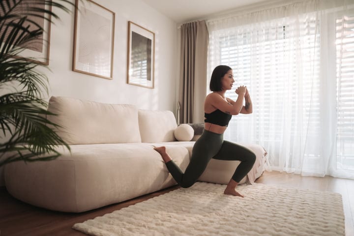 Morning Serenity: Embracing Yoga in a Sunlit Room