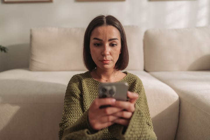 A Moment Of Digital Connection In The Cozy Morning Light