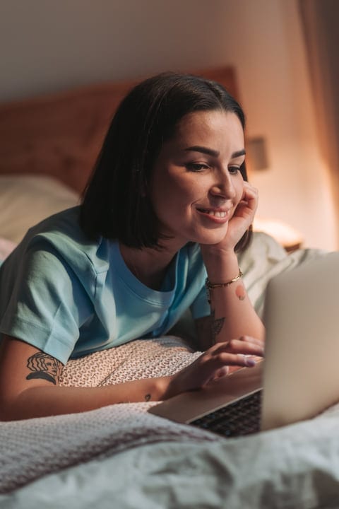 A Serene Morning with Technology and Comfort