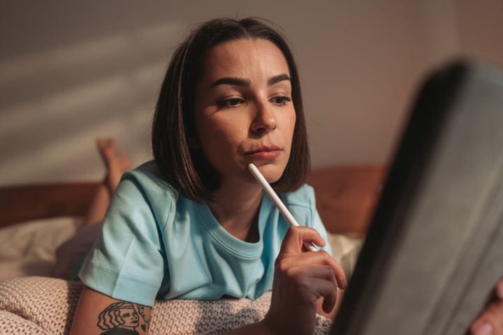 Morning Reflections: Cozy Moments With Pen and Tablet
