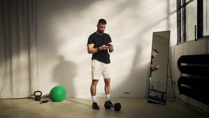 Sunlit Moments With Fitness And Tech