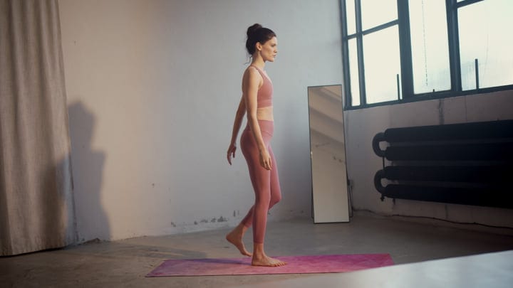 Morning Sunlight Embraces the Yogi's Practice Indoors