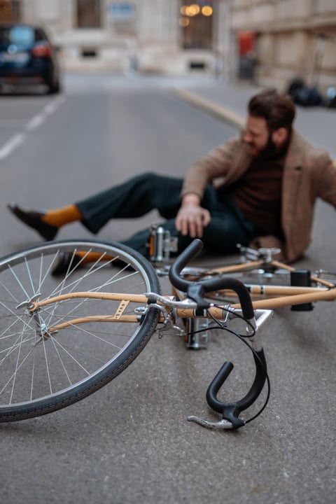 Unexpected Pause During An Urban Bicycle Commute