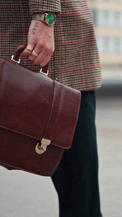 Sophisticated Style Meets Urban Commute With Leather Briefcase